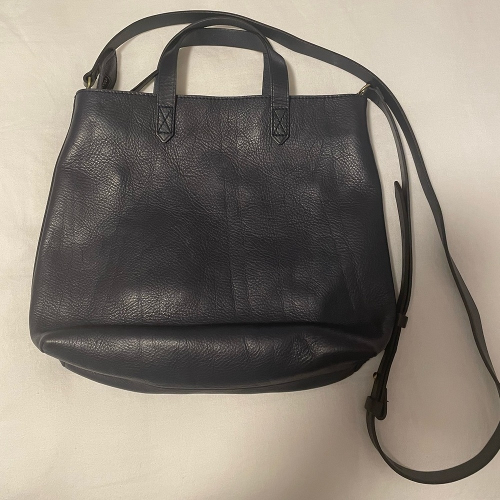Madewell Zip-Top Transport Crossbody - Navy